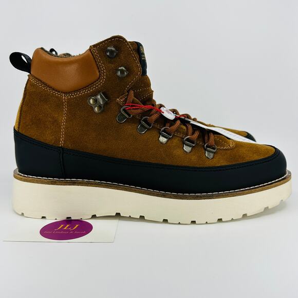 Pajar Men's Yak Cognac Suede Waterproof Lace Up Winter Boots Size 41 EU/8-8.5 US - Picture 1 of 12